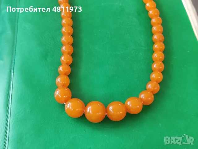 Руски гердан кехлибар, снимка 3 - Колиета, медальони, синджири - 55447907