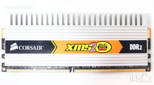 Геймърски Рам Ram памети за компютър Corsair cm2x1024-6400c4dhx 1gb DDR2 800mhz 