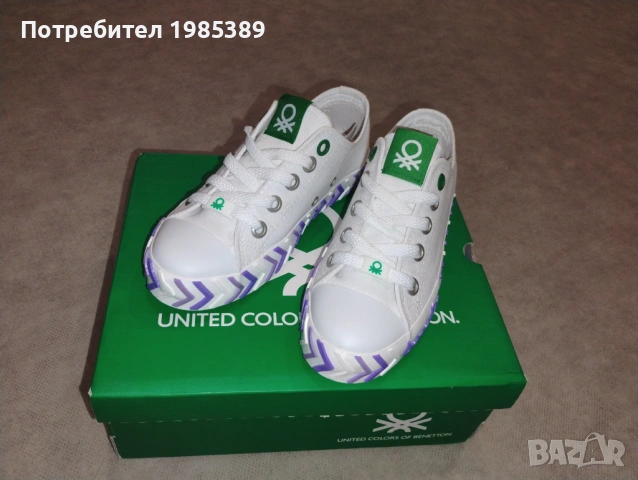 Кецове Benetton. Нови. 32 номер. Цена 12 евро., снимка 2 - Детски гуменки - 54707651