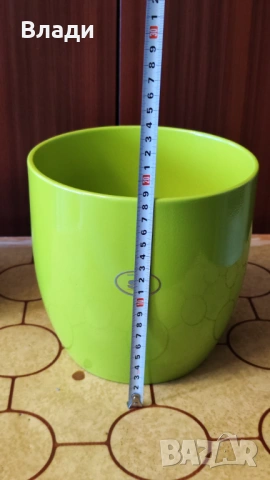 Кашпа - зелена, немска, снимка 2 - Стайни растения - 54339427