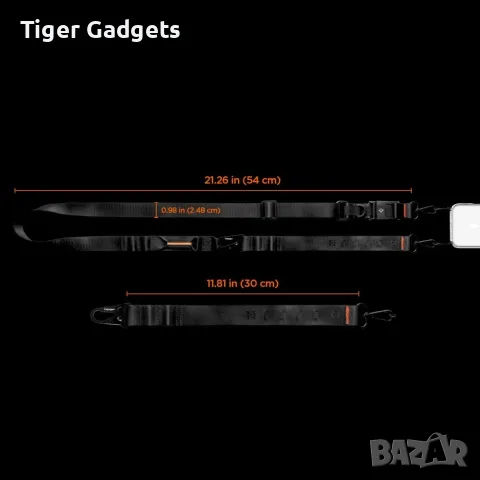 Универсална връзка за телефон Spigen DA30M Crossbody 2 в 1, Черна, снимка 15 - Калъфи, кейсове - 55577803