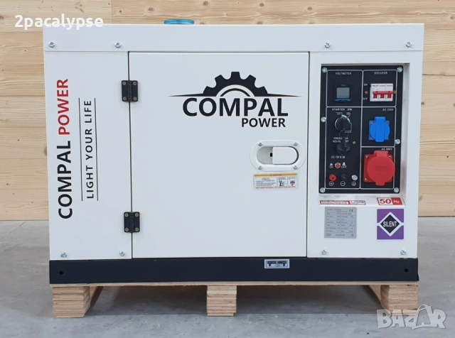 Трифазен Дизелов Генератор 10kW - Обезшумен, снимка 2 - Други машини и части - 54479385
