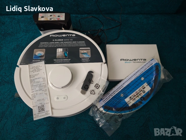 Прахосмукачка робот, Rowenta RR8777WH X-Plorer Serie 90 Charging Stat, снимка 4 - Прахосмукачки - 54530370