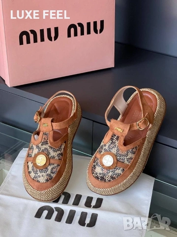 MIU MIU ⚜️Дамски Сандали , снимка 6 - Сандали - 54392456