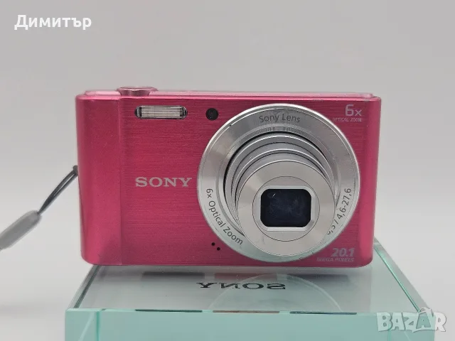 Sony cybershot W810 дигитален фотоапарат камера digital camera pink 20mp, снимка 3 - Фотоапарати - 55390050