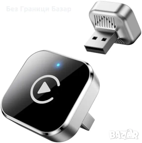 Нов Безжичен CarPlay Android Auto адаптер USB-C USB-A 2026 за iPhone Android