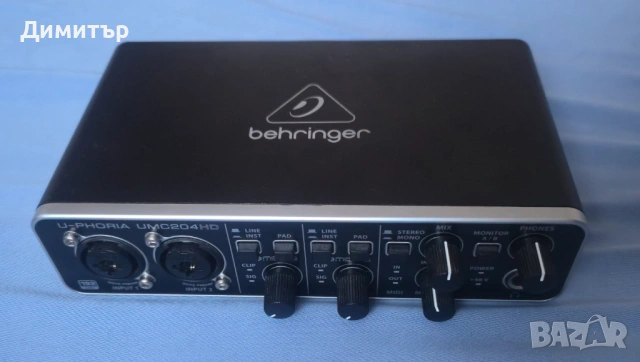 Студийна звукова карта Behringer U-Phoria UMC202HD, снимка 3 - Други - 54745342