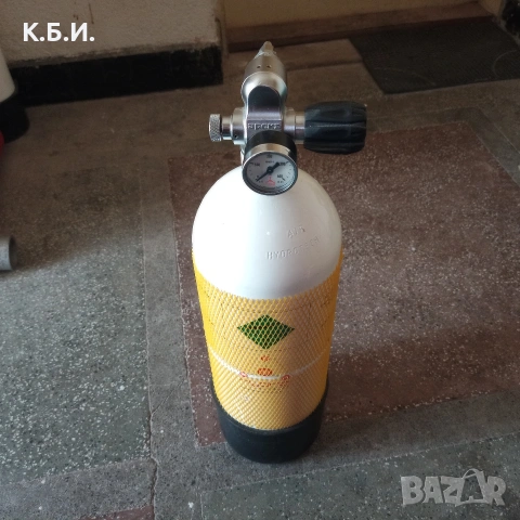 Продавам желязна бутилка - 1 брой - 5L - 300 BAR - АТМОСФЕРИ работно налягане, снимка 6 - Въздушно оръжие - 55117898
