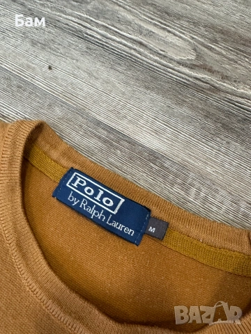 Оригинален мъжки пуловер Polo Ralph Lauren Merino Wool Pull размер М, снимка 5 - Пуловери - 55048612