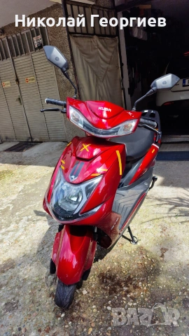 Електрически скутер червен модел Kuba GT5 2000W регистриран в КАТ., снимка 2 - Мотоциклети и мототехника - 55155693