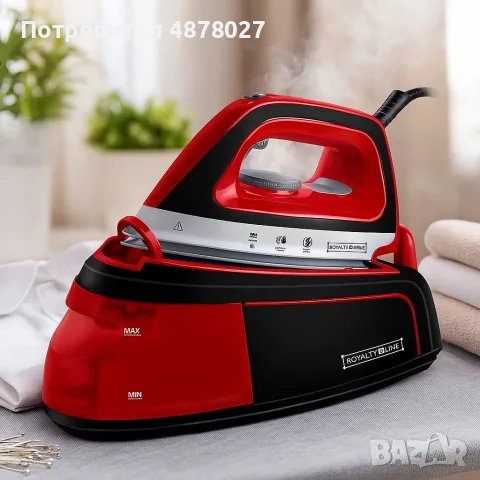 Професионална ютия с парогенератор Royalty Line RL-DBST-2300W.1, снимка 4 - Ютии - 55579140