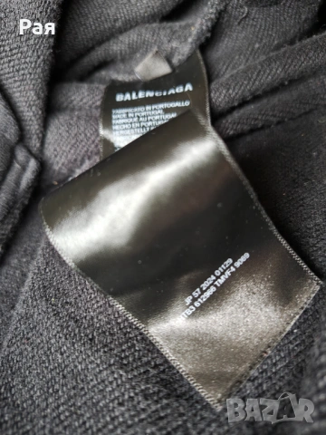 Оригинално худи Balenciaga Tape Type Ripped Pocket Hoodie (Размер XL), снимка 9 - Суичъри - 54640539