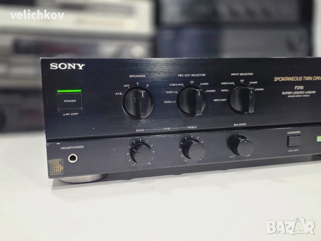 🚀🔥🇯🇵 ЯПОНСКО ИНЖЕНЕРСТВО! Усилвател Sony TA-F210 – Spontaneous Twin Drive! 🔥🇯🇵🚀, снимка 2 - Ресийвъри, усилватели, смесителни пултове - 55006416