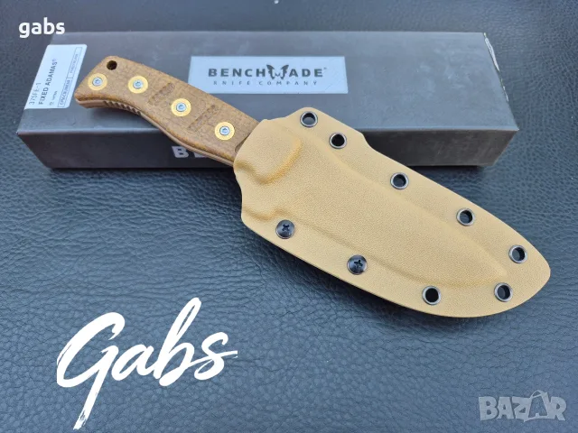 Нож Benchmade Fixed Adamas 375FE-1,Sibert Design,CPM CruWear ,фултанг, снимка 12 - Ножове - 55561457