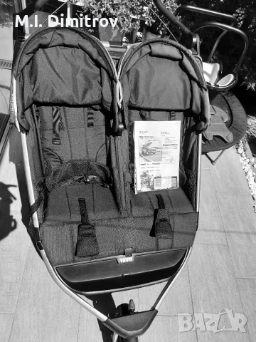 Количка за близнаци THULE, снимка 5 - Детски колички - 55692625