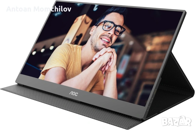 Преносим монитор AOC 16T20E2 15.6 FHD USB-C, снимка 3 - Монитори - 55233753