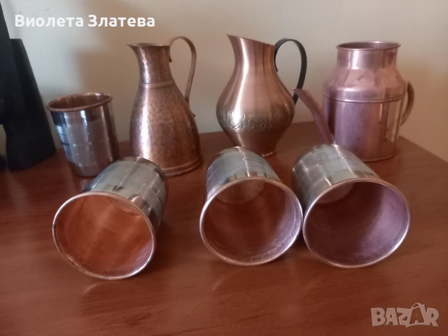 Медни чаши и кани, снимка 3 - Чаши - 55164590