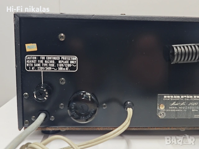 FM радио стерео ресийвър Hi-Fi ретро MARANTZ model 2020, снимка 9 - Ресийвъри, усилватели, смесителни пултове - 54650794