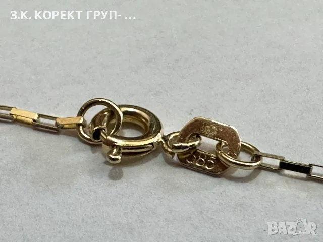 Златен синджир 14К – 1,36 гр. / 50 см., снимка 4 - Колиета, медальони, синджири - 55494271