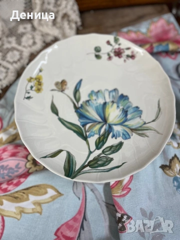 “Bouquet” на  Villeroy & Boch Страхотни  цветя, пеперуди и вълнообразни краища 