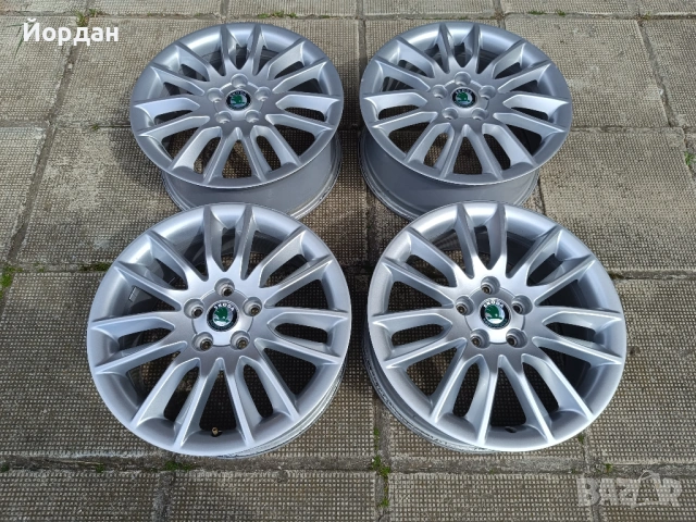 ОРИГИНАЛНИ джанти 17 ' цола 5x112 7J Skoda Octavia / Шкода Октавия АУДИ VW Seat, снимка 3 - Гуми и джанти - 54527300