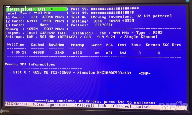 Кingston Hyper X Blu 4 GB DDR3 1600 PC3 12800, снимка 3 - RAM памет - 45877219