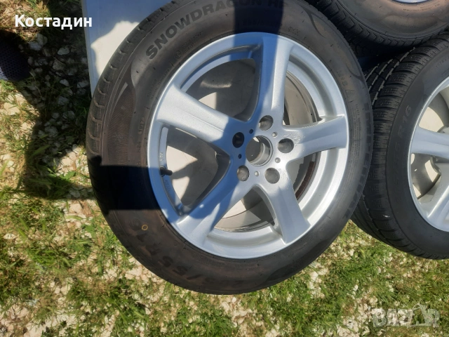 Лети джанти Enzo 16 цола 7J ET 40 5x112  VW Golf Passat Caddy, снимка 3 - Гуми и джанти - 54877945