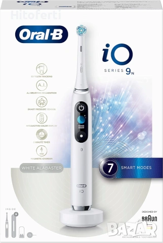 Електрическа четка за зъби Oral-B Braun iO 9n, бяла