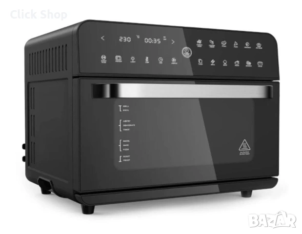 Air Fryer Фурна ZEPHYR Deluxe XXL – 25L, 1800W, 12в1, снимка 6 - Фритюрници - 54800987