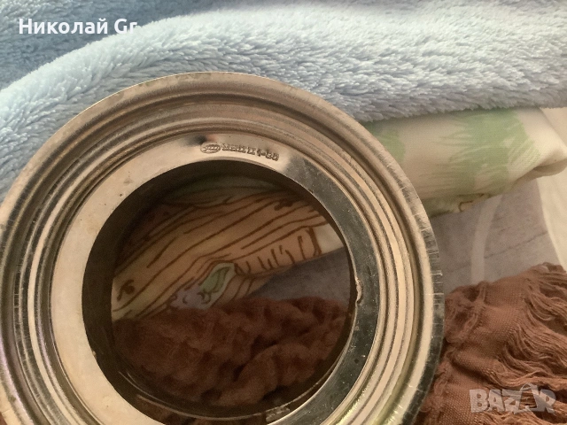 Подставка за чаши  изработени от никелово сребро 1970 години вСССР отличен състояние, снимка 4 - Декорация за дома - 55118540