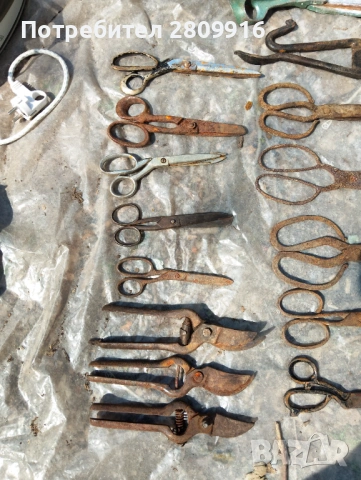 Стари ножици -15бр., снимка 2 - Антикварни и старинни предмети - 54242797
