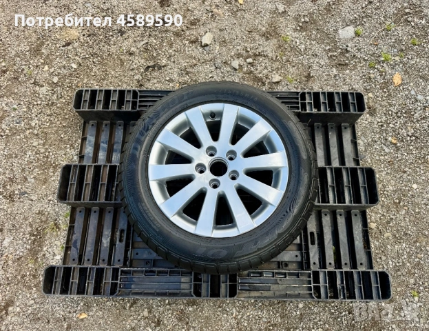 ЧИСТО НОВА Резервна гума+Алуминиева джанта BORBET 16цола 5x112 заVw,Audi,Skoda,Seat, снимка 4 - Гуми и джанти - 54772949