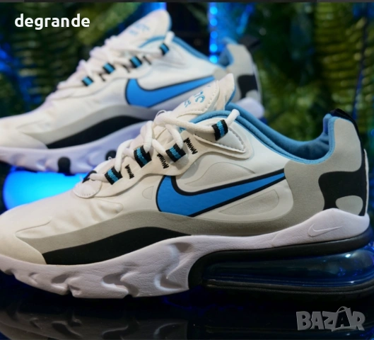 👟NIKE AIR MAX 270 REACT Цвят-Бяло и Синьо