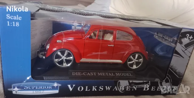 Volkswagen костенурка. Мащаб 1:18.