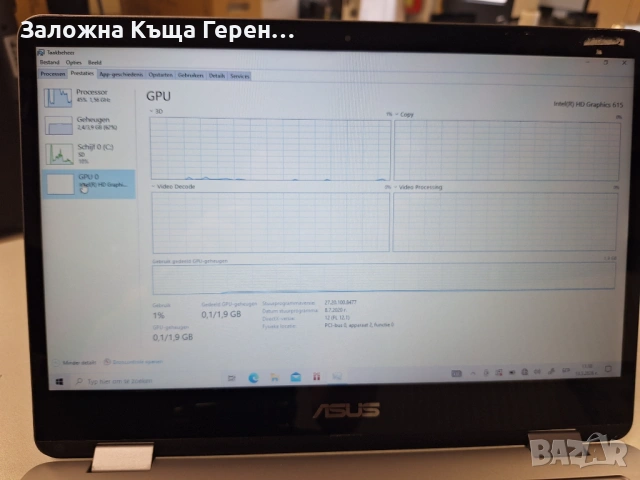 Лаптоп ASUS TP401C (Тъч Скрийн Екран), снимка 5 - Лаптопи за дома - 54534286