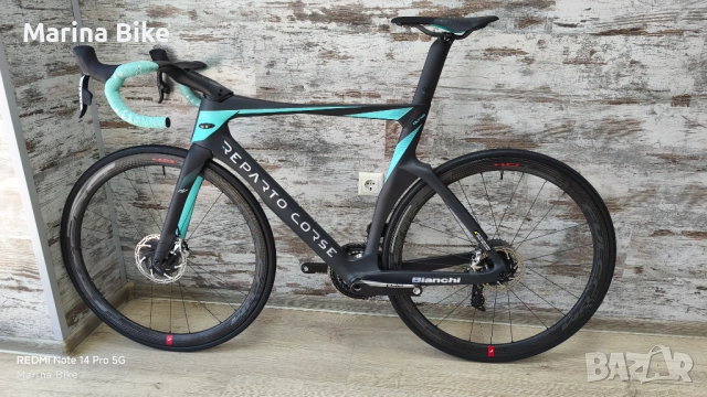 Карбонов шосеен велосипед Bianchi Oltre RC Disc SRAM Red AXS Powermeter Fulcrum Speed 40T | 57, снимка 14 - Велосипеди - 54768791