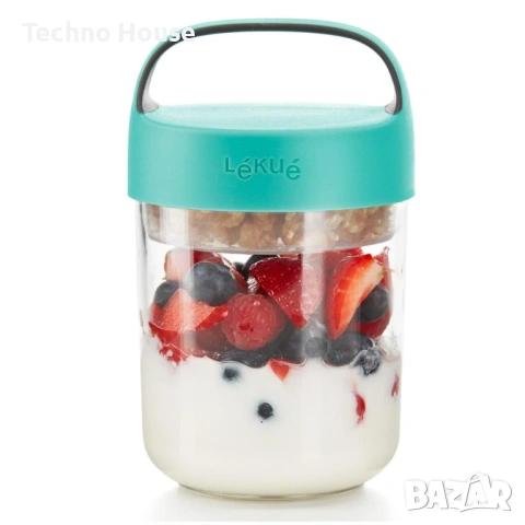 Буркан за обяд JAR TO GO 400 мл, тюркоаз, Lékué