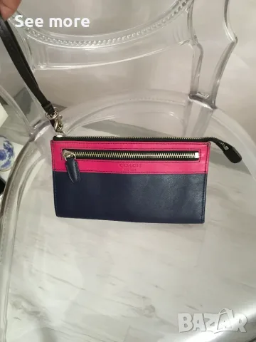 COACH портфейл/клъч естествена кожа, снимка 8 - Чанти - 52552122