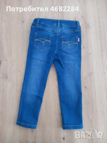 Детски дънки Zara / Зара + ПОДАРЪК преходно якенце, снимка 3 - Детски панталони и дънки - 54628971