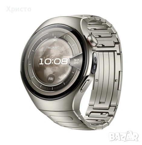 НОВ!!! Смарт часовник HUAWEI Watch 5, 46 мм, Aerospace-Grade Titanium, LTE, Silver  , снимка 7 - Смарт часовници - 54556690
