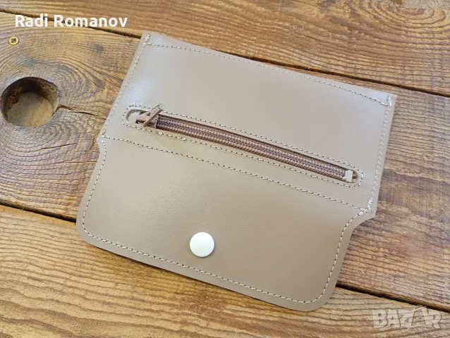 Ръчно изработен дамски кожен портфейл , снимка 2 - Портфейли, портмонета - 55346346