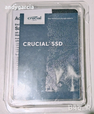 1TB SSD диск CRUCIAL BX500 ЧИСТО НОВ 1000GB SSD 2.5 CT1000BX500SSD1 disk laptop computer, снимка 3 - Твърди дискове - 54556489