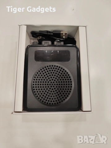 Преносим гласов усилвател с 2 безжични микрофона – Bluetooth колонка за учители, презентации и карао, снимка 8 - Тонколони - 54485337