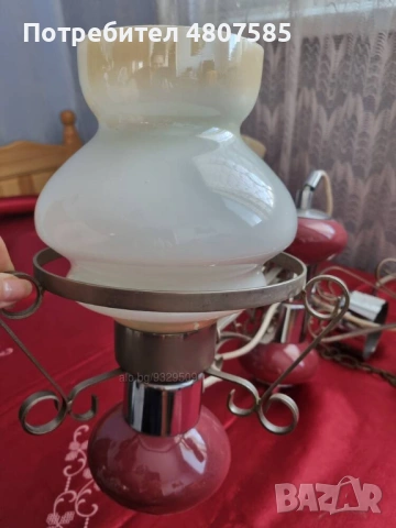 Продавам старинен полилей, снимка 3 - Полилеи - 54331118