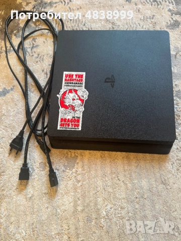 PlayStation 4 Slim  с 4 игри и джойстик, снимка 4 - PlayStation конзоли - 54682523