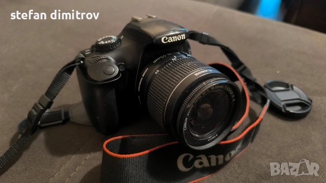 Canon EOS 1100D + зарядно и обектив 18-55, снимка 7 - Фотоапарати - 54706364