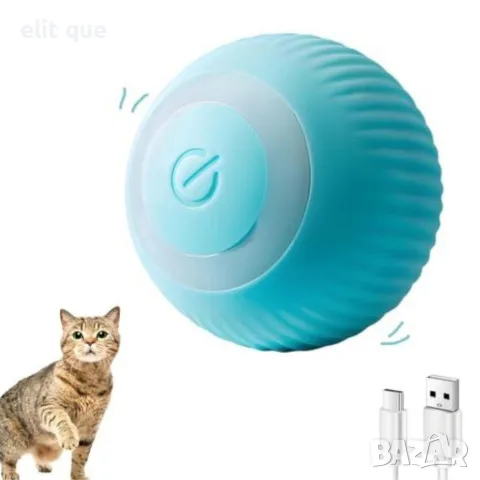 Интерактивна автоматична топка за котки с USB-C зареждане – Smart Gravitational Rolling Ball, снимка 3 - За котки - 55339688