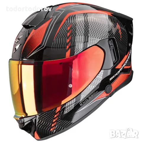 Мото каска SCORPION EXO -530 THERASS Metalic black/Red/Gray 508.32 лв. / 269.90 €