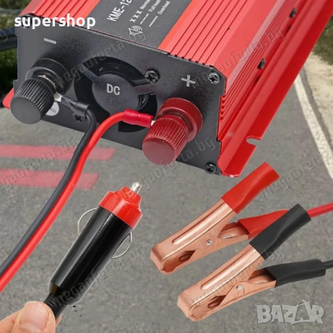 Автомобилен Инвертор UKC 12V-220V 500W Преобразовател на Напрежението , снимка 7 - Аксесоари и консумативи - 54346776