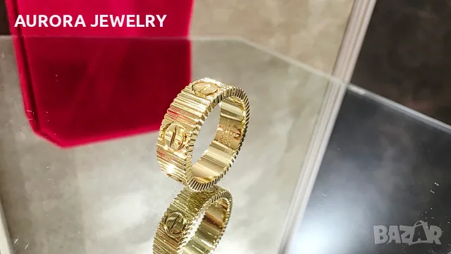 CARTIER Love Unlimited Gold Дамски Пръстен, снимка 8 - Пръстени - 55703309